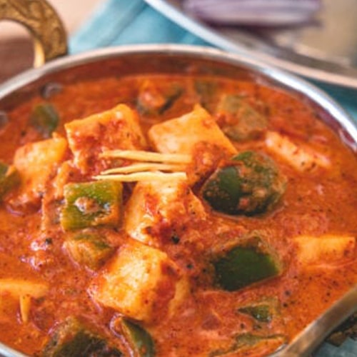 Kadhai Paneer – Paneer Cooked with Capsicum & Spices