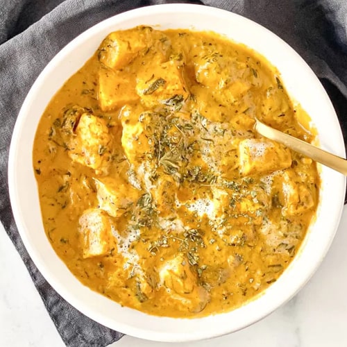 Methi Malai Paneer – Herbed Creamy Paneer Curry