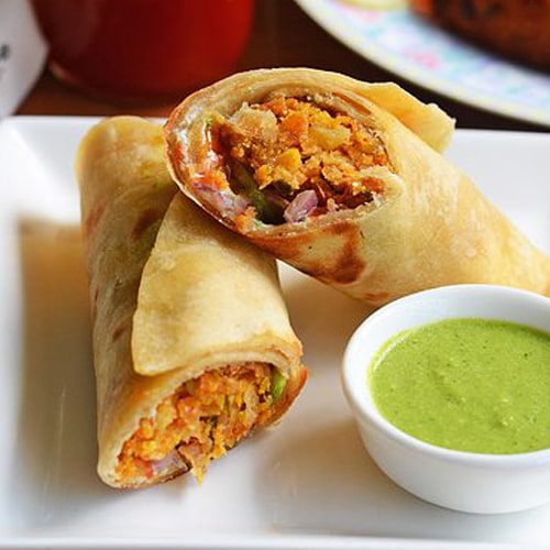 Veg Kabab Roll – Tandoori Veggies in a Wrap